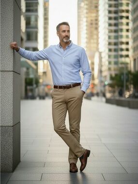 Dockers Men’s Slim Fit Chino Pants in Khaki, Size 36x32